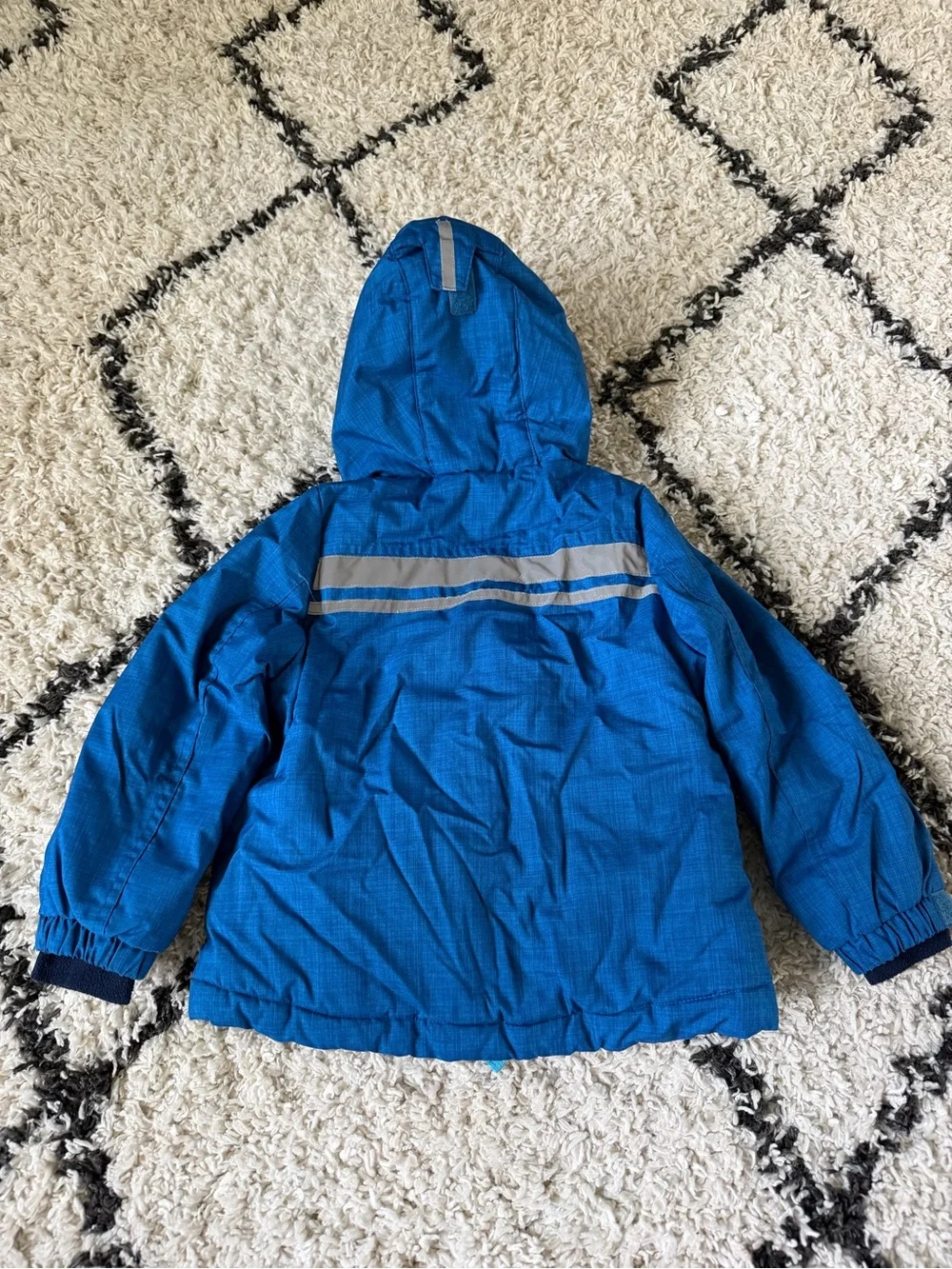 Cherokee Bright Blue Hooded Puffer Jacket for Kids 4Y